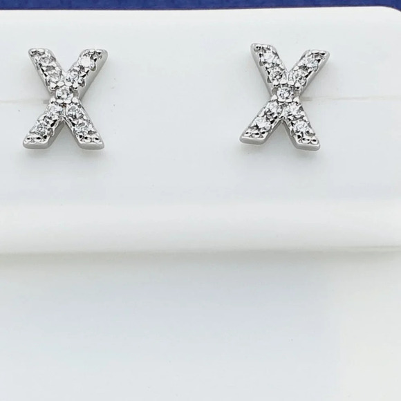 925 Sterling Silver CZ Stud Earrings for Women/Girl, US925P1084 - Picture 3 of 7